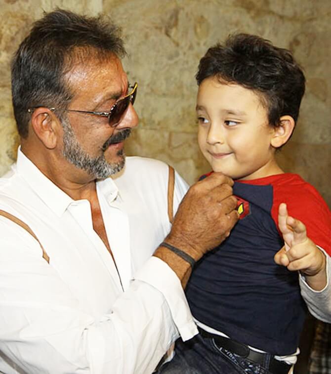 Sanjay with his son
